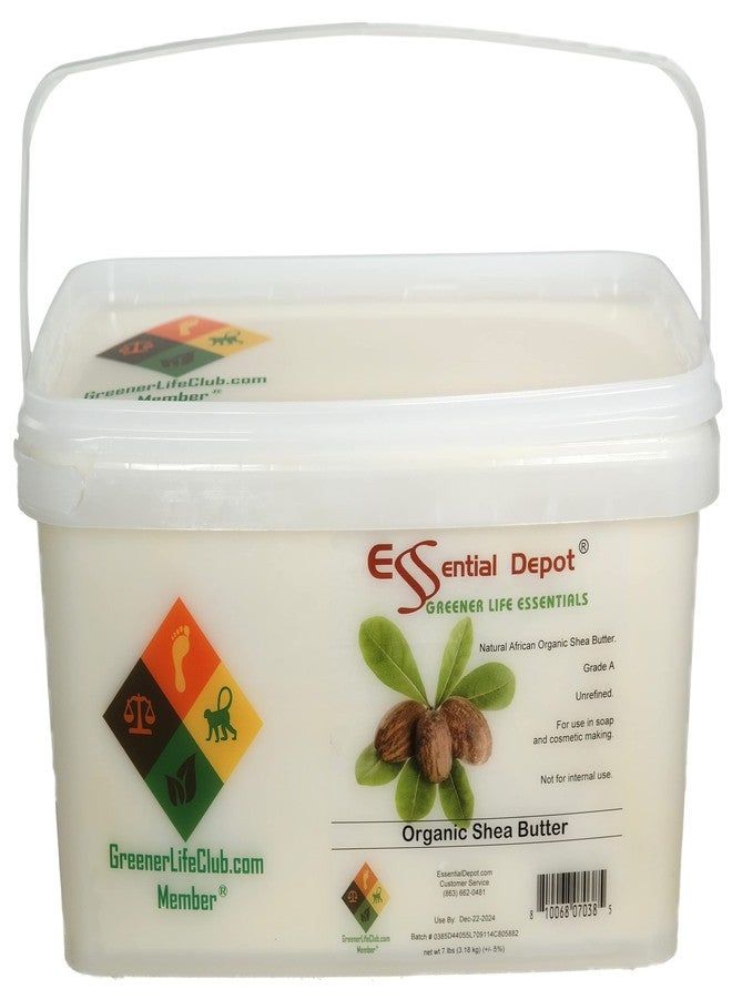 Essential Depot Shea Butter - Grade A - Unrefined - 7 lbs - Greener Life Club Box - Image 1